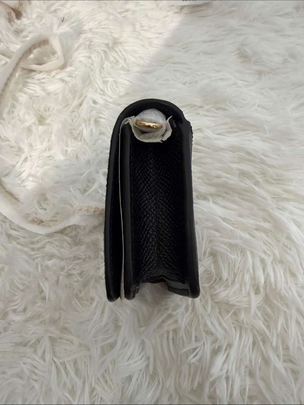 COACH Black Mini Wallet On A Chain - Picture 7 of 13